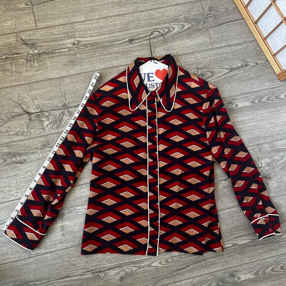 Lonyuash pattern button down shirt - Picture 2 of 6